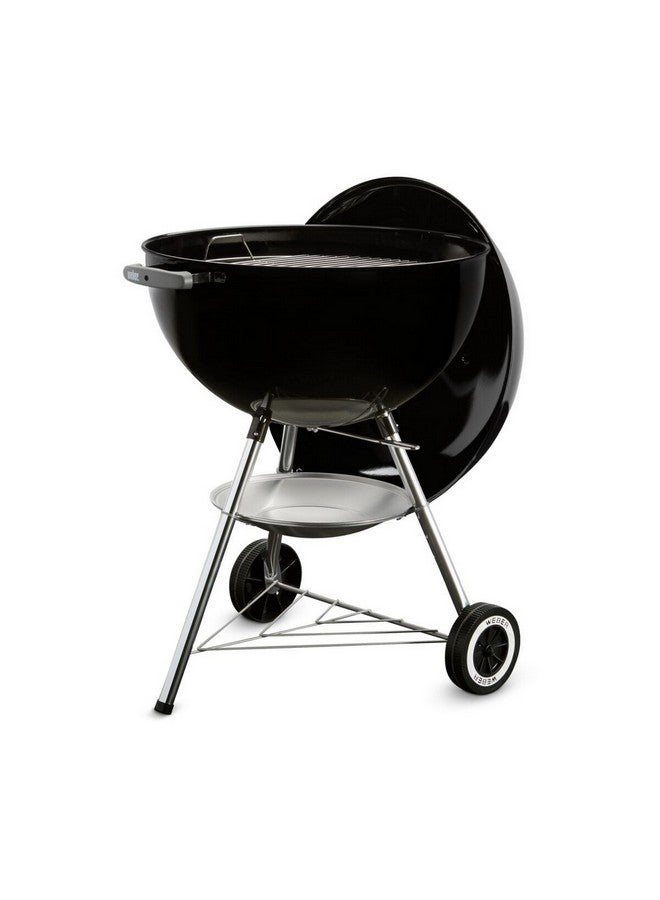 Weber Classic Weatherproof Barbecue Charcoal Kettle Grill with One-Touch Cleaning System Black and Silver 57cm JAH1341504 - Image 2