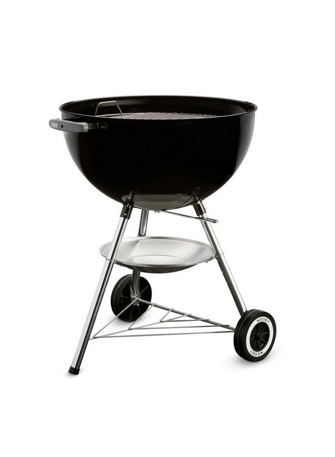 Weber Classic Weatherproof Barbecue Charcoal Kettle Grill with One-Touch Cleaning System Black and Silver 57cm JAH1341504 - Image 3
