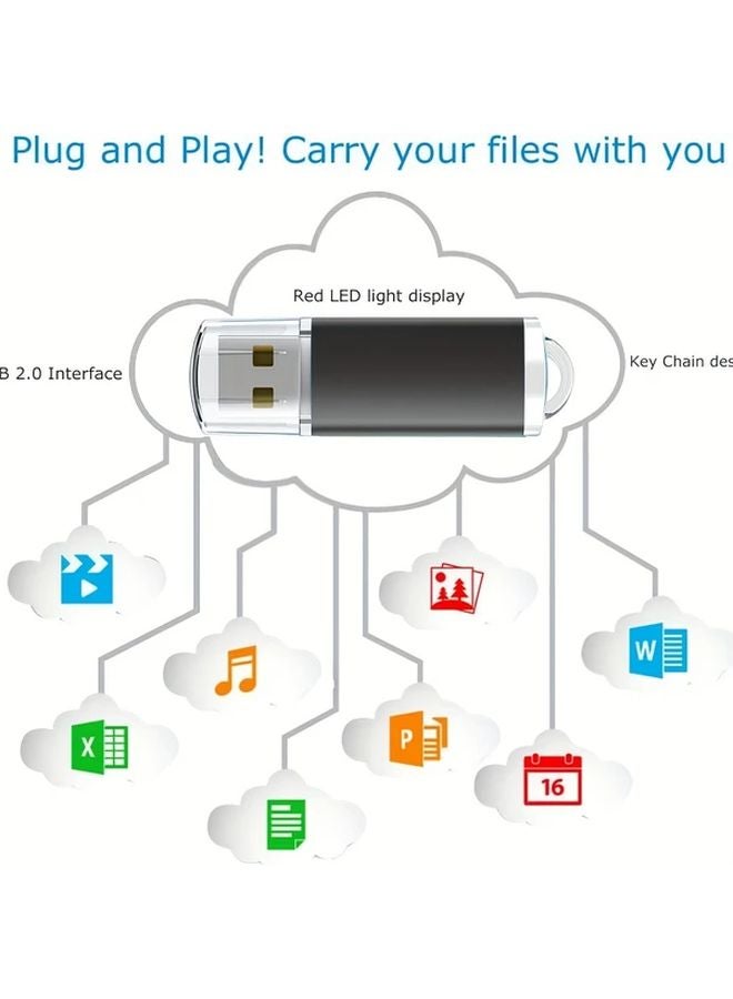 Lansten USB 3 1 Flash Drive 256GB High Speed Thumb Drive With Keyhole Black - Image 5