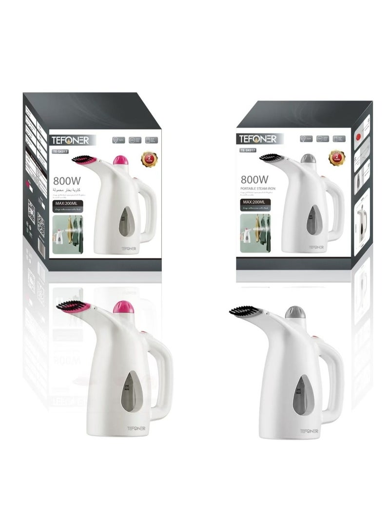 تيفونر كاوية بخار محمولة للملابس بقوة 800 واط، تسخين سريع في 45 ثانية تصميم فوهة بدرجة حرارة عالية مناسبة للمنزل والسفر 200 مل - Image 4