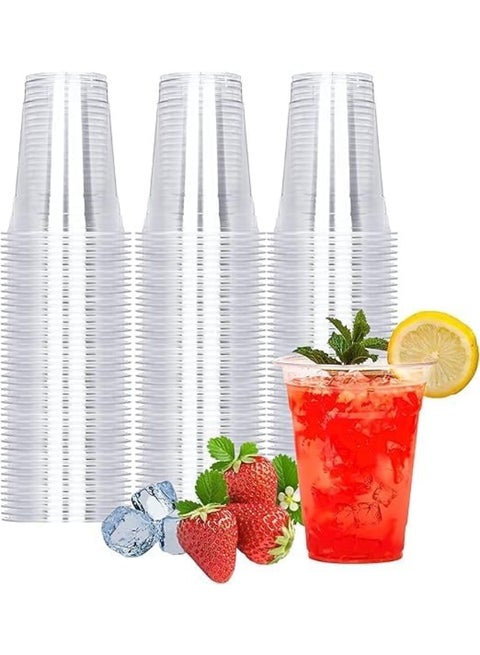 Generic Disposable Plastic Cups 50 Pcs – Durable & Transparent Cold Drink Cups for Juice, Water, Soda, Party & Everyday Use - 180ml