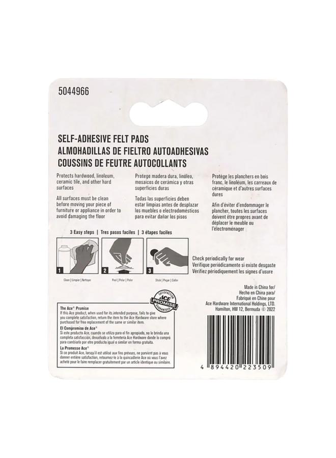 ACE 12-Piece Self-Adhesive Self-Leveling Round Protective Felt Pads Brown 1.9cm - Image 2