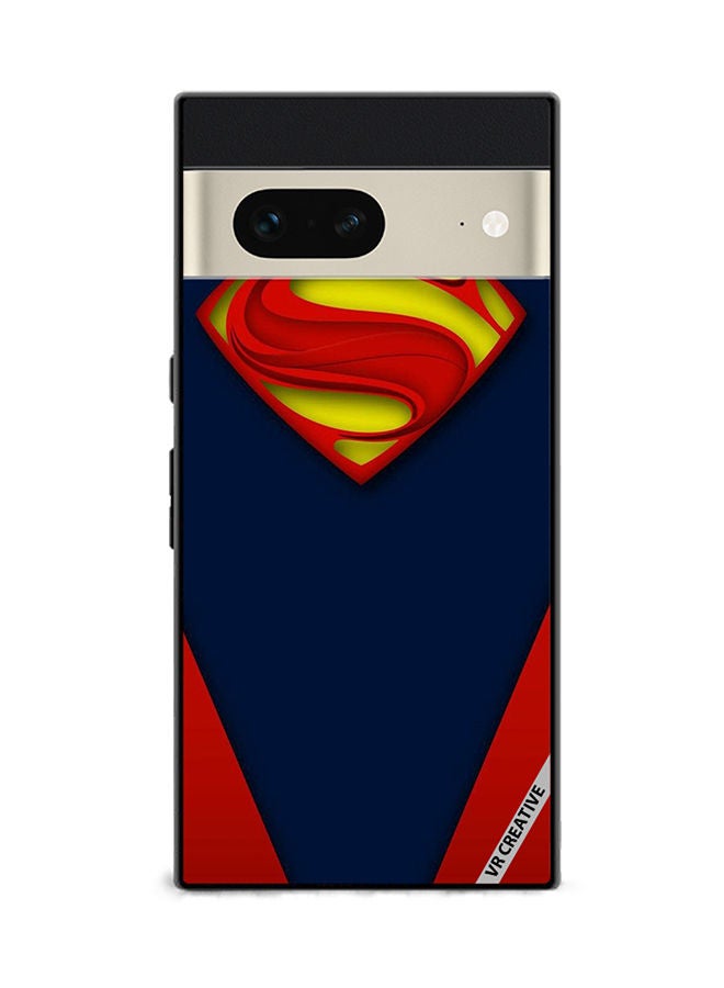VR CREATIVE Protective Case Cover For Google Pixel 7 Superman Design Multicolour - Image 1