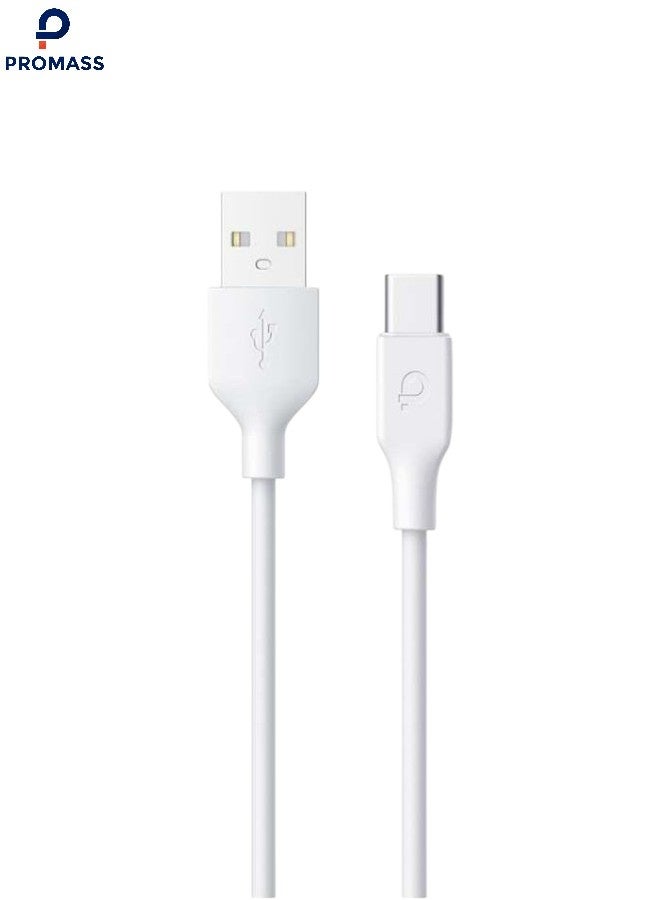 بروماس كابل USB A الى USB C ربل ضد القطع، سلك شحن سريع USB لهاتف سامسونج جالاكسي اس 24 ،بكسل 8، ريدمي نوت، ايباد برو 2022، ماك بوك برو، نينتندو سويتش، هواوي، بلاي ستيشن 5، إلخ - Image 1
