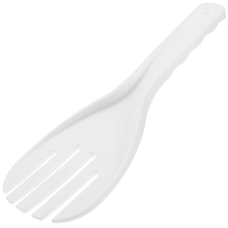 Thickened White Plastic Rice Spoon Set 2 Pcs Sturdy Non Stick Kitchen Utensil - Image 2