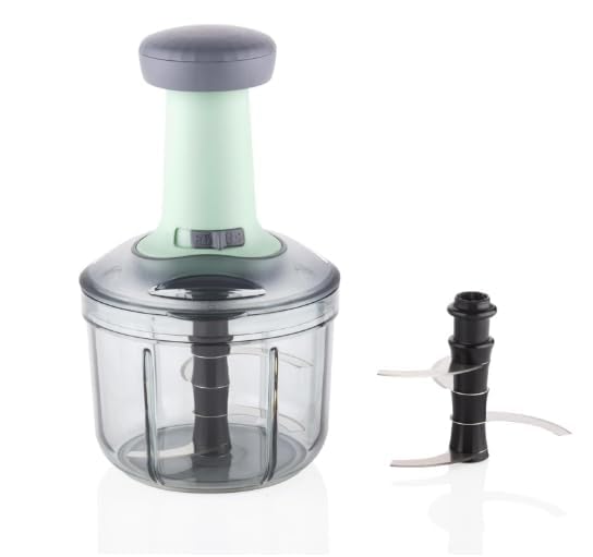 AVMPHD Square Push Chopper Hand Push Chopper 900 ML with 4 Stainless Steel Blades Vegetable Fruit Chopper 1 - Image 2