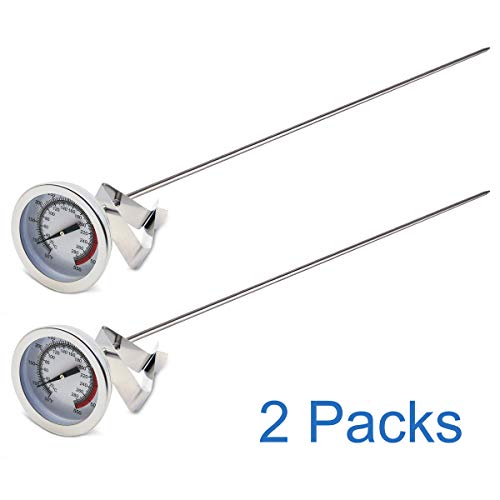 Efeng 15“ turkey fryer thermometer with pot clip (2 Pack), 2" dial candy thermometer with stainless steel clip,oil thermometerr for frying,turkey thermometor deep fryer for cooking tall pots,beef,meat - Image 5