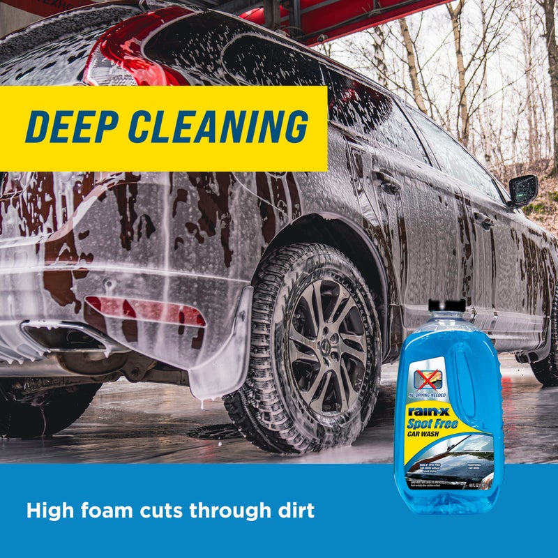 Rain-X Rain-X 620073 - Car Wash Deep Cleaning, High Foam Soap Provides Spot Free Shine with No Towel Or Hand Drying Needed - Car soap for car cleaning and detailing 48 fl oz - Image 5