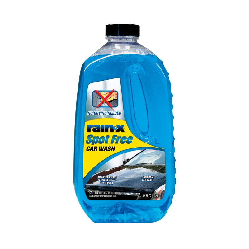 Rain-X 620073 - Car Wash Deep Cleaning, High Foam Soap Provides Spot Free Shine with No Towel Or Hand Drying Needed - Car soap for car cleaning and detailing 48 fl oz - Image 1