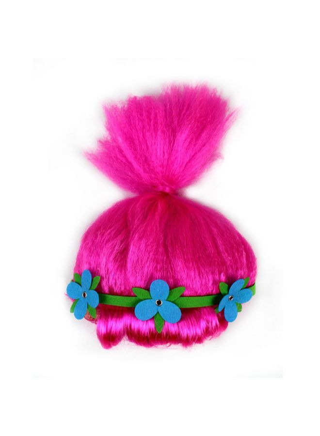 NIBEMINENT Cosplay Party Disco Afro Masquerade Funny Hair Wig Hot Pink 10x5x10cm - Image 2