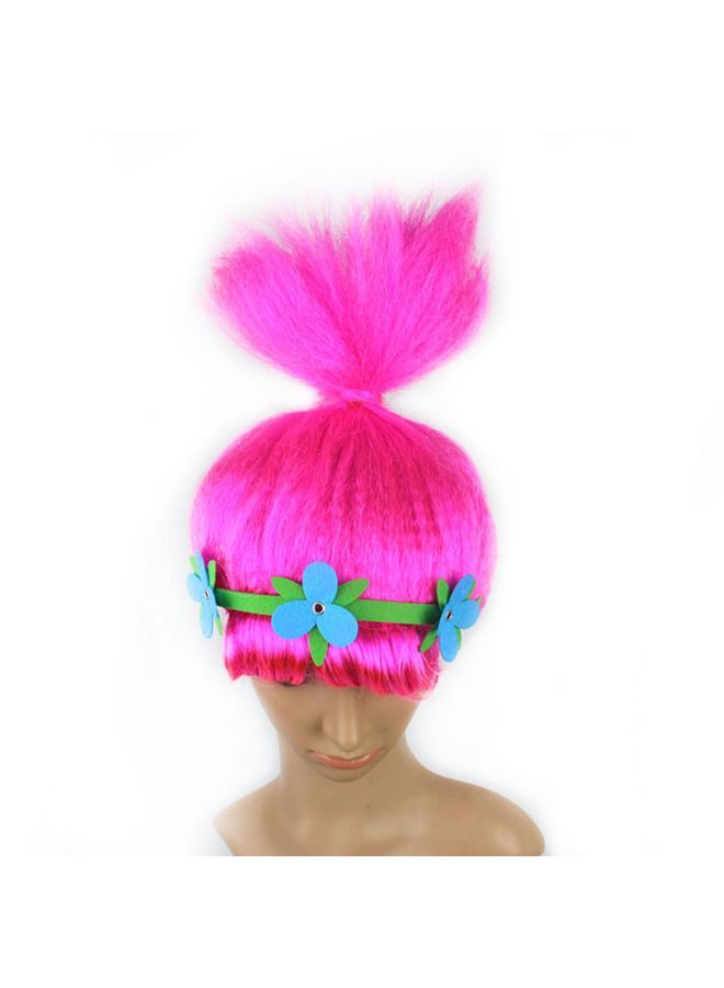 NIBEMINENT Cosplay Party Disco Afro Masquerade Funny Hair Wig Hot Pink 10x5x10cm - Image 4
