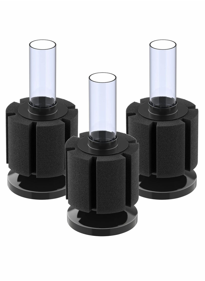SYOSI Aquarium Fish Tank Biochemical Cotton Filter Nano Bio Sponge Filter Quiet Betta Fry Shrimp and Small Fish Foam Filter, for Fish Tank Up to 10 60 Gallon Water Fairy Cotton 3 Pack XY2835  - Image 1