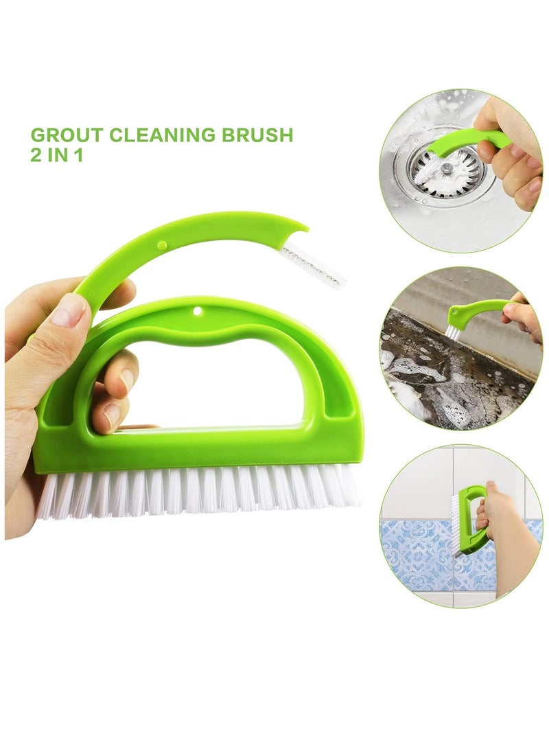 Hihonor 8 Pack Grout Cleaner Brush, Hand-held Groove Gap Cleaning Tools Tile Joint Scrub Brush to Deep Clean, Household Cleaning Brushes for Window Door Track, Stove Tops, Kitchen, Floor Lines - Image 2