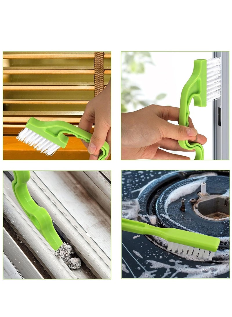 Hihonor 8 Pack Grout Cleaner Brush, Hand-held Groove Gap Cleaning Tools Tile Joint Scrub Brush to Deep Clean, Household Cleaning Brushes for Window Door Track, Stove Tops, Kitchen, Floor Lines - Image 5