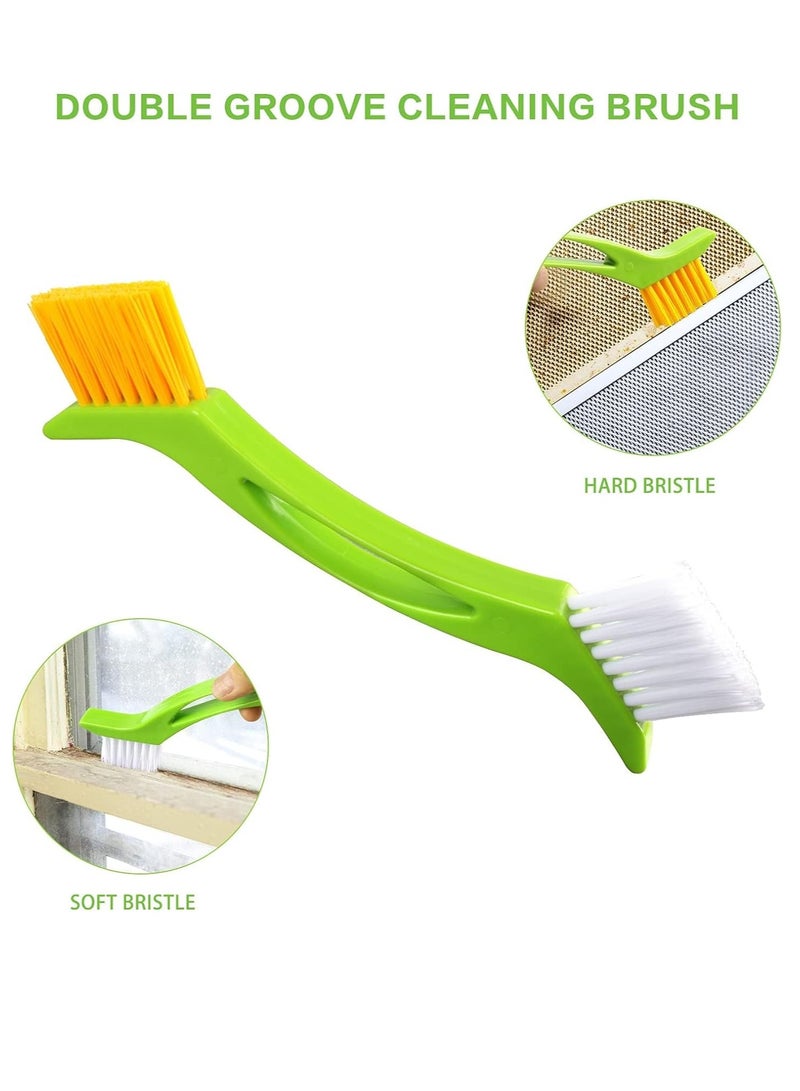 Hihonor 8 Pack Grout Cleaner Brush, Hand-held Groove Gap Cleaning Tools Tile Joint Scrub Brush to Deep Clean, Household Cleaning Brushes for Window Door Track, Stove Tops, Kitchen, Floor Lines - Image 3