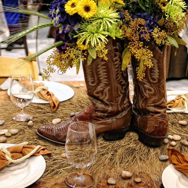 XLX TURF Synthetic Thatch Grass Roof for Western Party Decor Tiki Bar - Fireproof Artificial Hay Straw Roll Barn Wedding DIY Crafts Birthday Background Garden Fence Patio - 15.74" x 4' - Image 4