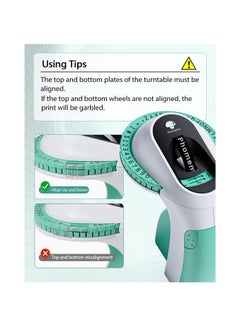 SYOSI Embossing Label Maker Machine, Portable Retro Embossed Label Maker Writer, Mini Embosser Label Maker with 6 Rolls Embossing Label Tapes for Home, Office DIY and Crafting Kitchen Storage(Green）  - Image 5