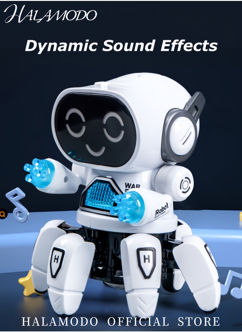 HALAMODO Mechanical Octopus Rc Robot with Colourful Led Light And Music Interactive A/I Capable Robot Remote Control Robot Toy Learning Toys for Kids  - Image 5