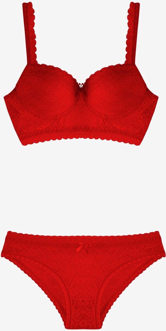 Ayyıldız 464 Red Bustier Set - Image 3