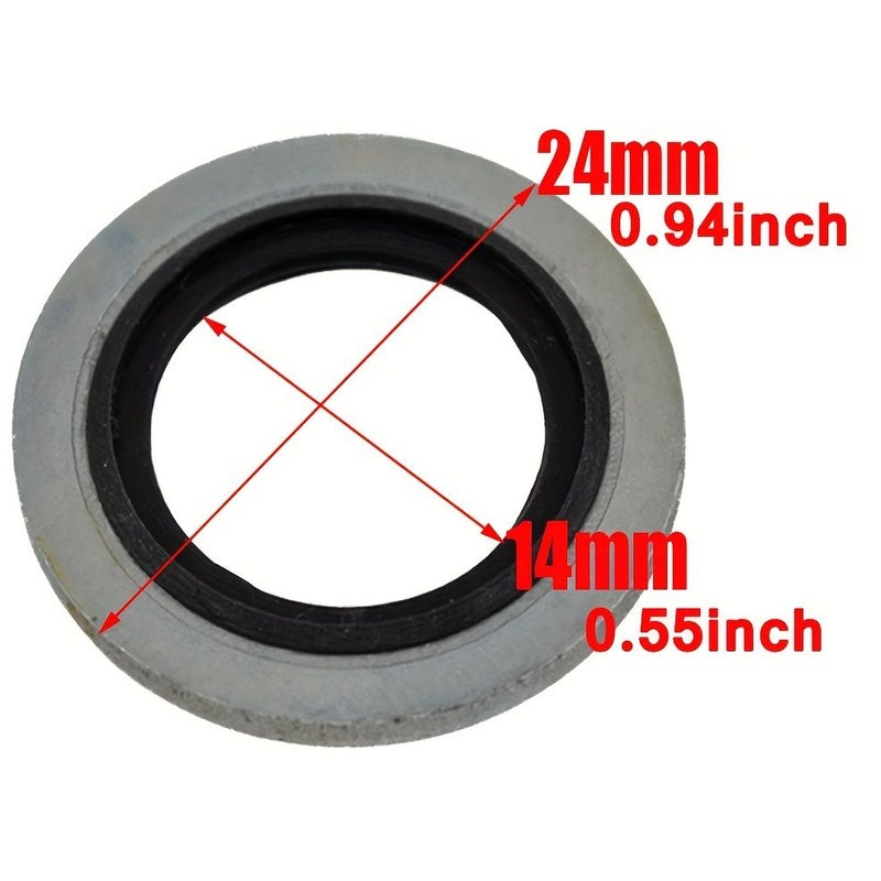 10 Pcs Car Oil Sump Drain Plug Sealing Washer Ring Compatible With Renault Clio Duster Espace Fluence Logan Megane Avantime Dokker - Image 3