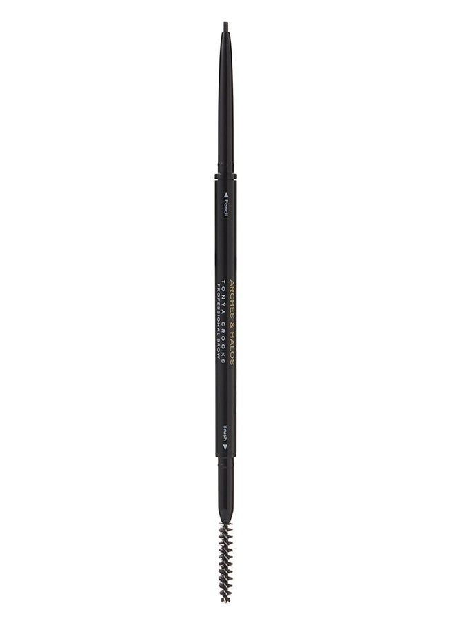 Arches & Halos Micro Defining Brow Pencil - For a Fuller and More Defined Brow, Rich Color - Dual Ended Pencil with Brush - Vegan and Cruelty Free Makeup - Espresso, 0.003 oz - Image 1