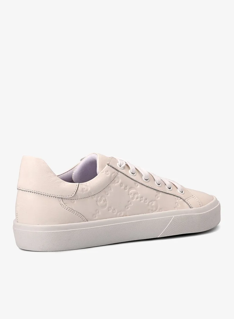 كارمن ستيفنز أحذية رياضية بيضاء معدنية بيانكو