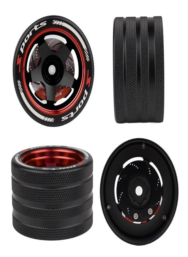 HobbyPark Aluminum RC Hand Wheel Steering for Flysky NB4 Remote Control, Compatible with Sanwa MT4, MT5, M12, M17, WFLY X9 RC Transmitters Wheels (Style D) - Image 3