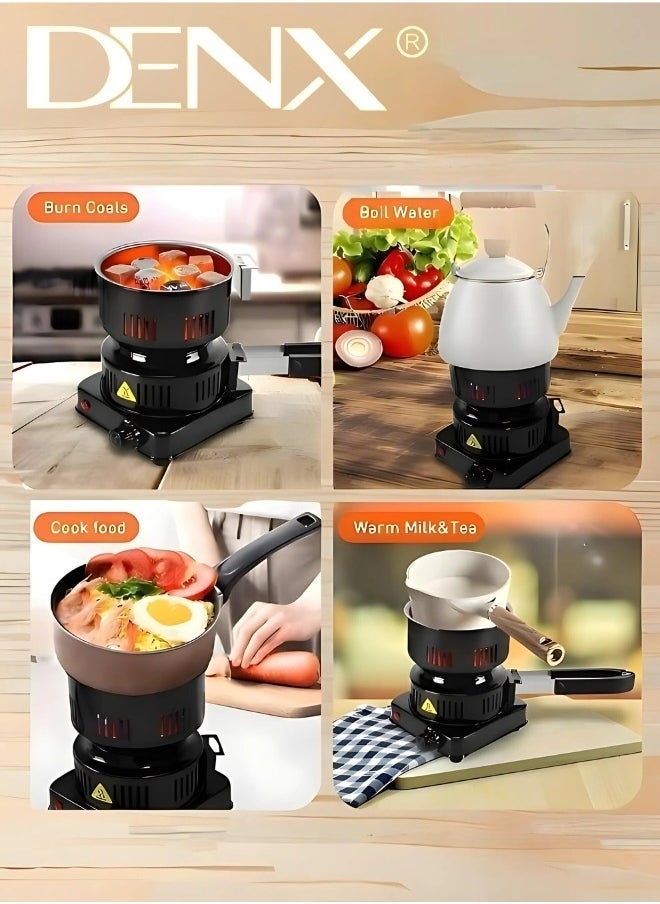 Denx Electric Charcoal Starter, Fire Burner Stove - Removable Handle - For Boiler Bbq, Fire Entry And Coal Burner - Image 4