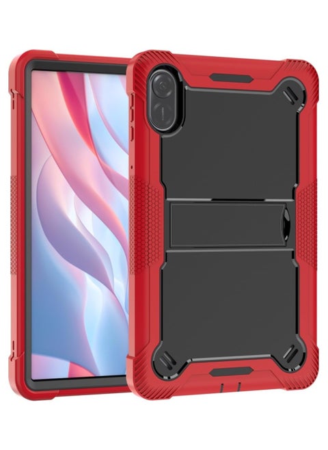 Protective Case for Honor Pad X9 11.5-inch Case with Built-in Stand, Rugged Hybrid Shockproof Protective Cover, for Huawei Honor Pad X9 Case 2023 Model (Red+Black)