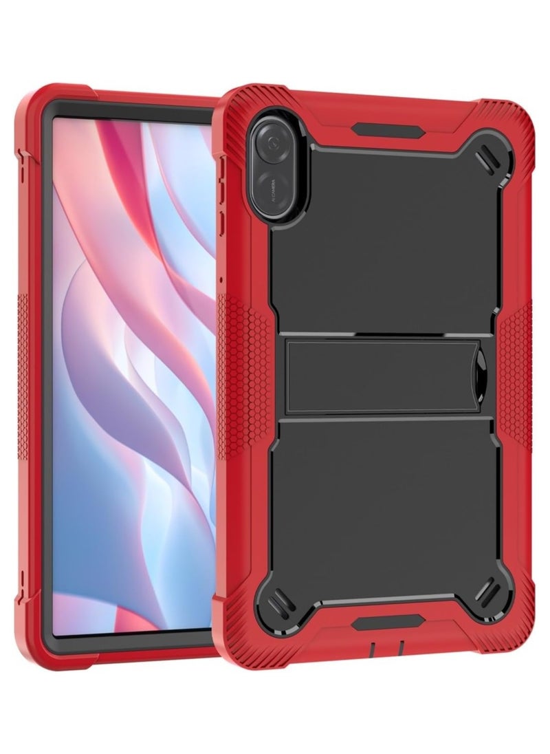 VKL - Protective Case for Honor Pad X9 11.5-inch Case with Built-in Stand, Rugged Hybrid Shockproof Protective Cover, for Huawei Honor Pad X9 Case 2023 Model (Red+Black) - Image 1