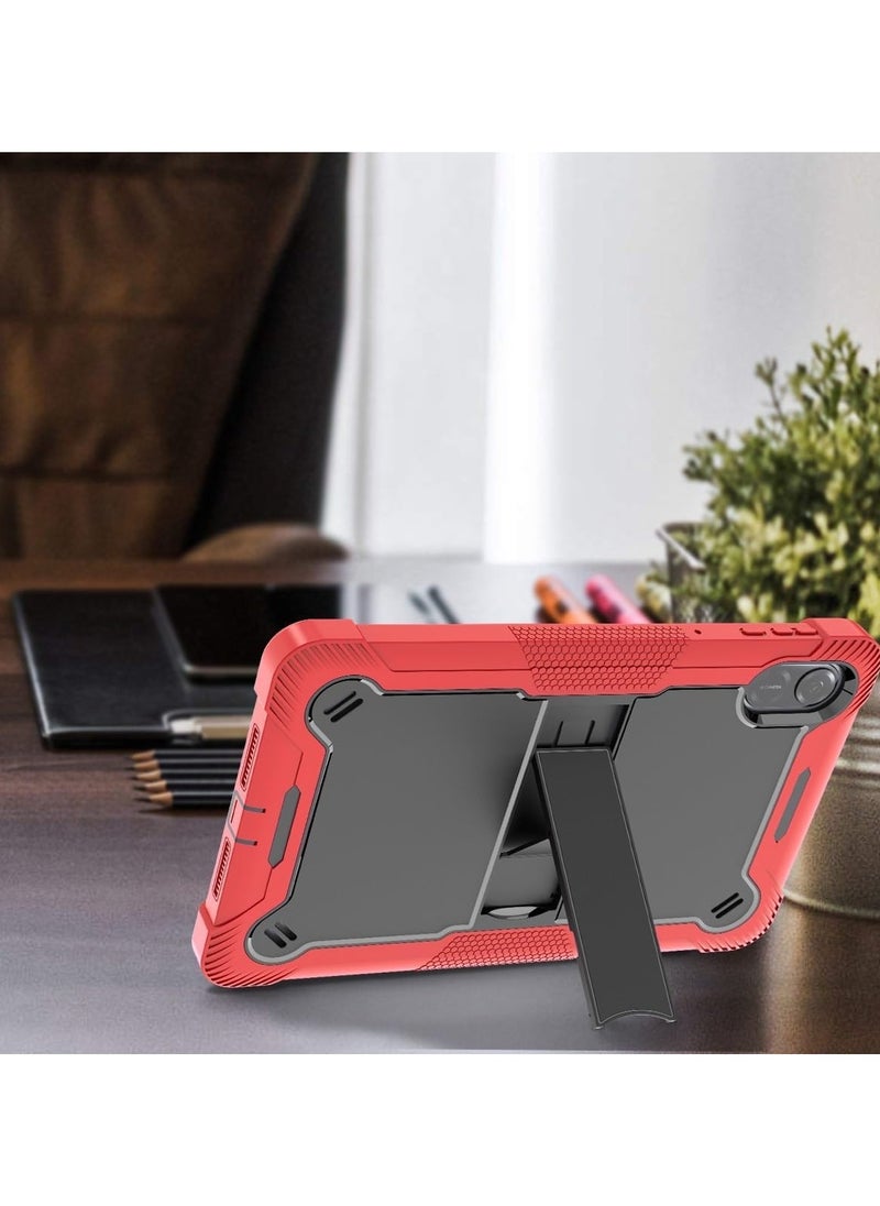 VKL - Protective Case for Honor Pad X9 11.5-inch Case with Built-in Stand, Rugged Hybrid Shockproof Protective Cover, for Huawei Honor Pad X9 Case 2023 Model (Red+Black) - Image 1