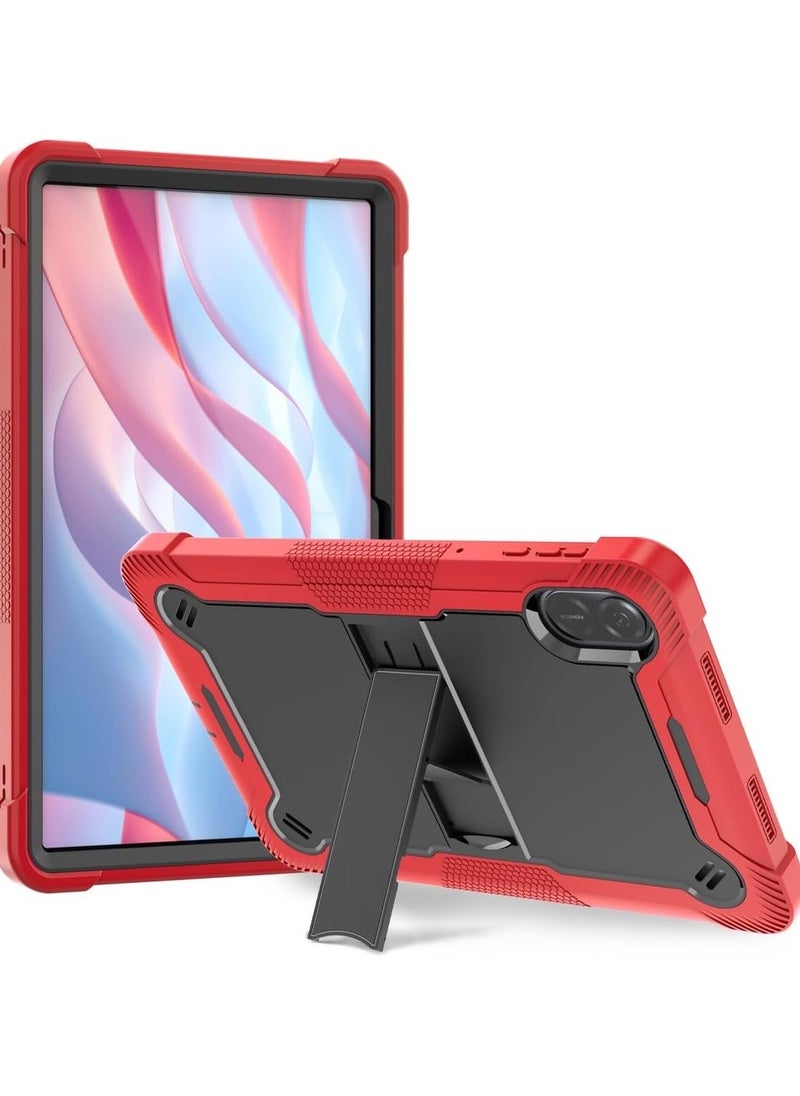 VKL - Protective Case for Honor Pad X9 11.5-inch Case with Built-in Stand, Rugged Hybrid Shockproof Protective Cover, for Huawei Honor Pad X9 Case 2023 Model (Red+Black) - Image 1