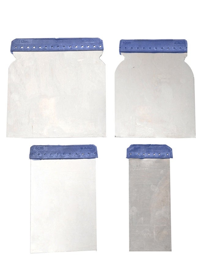 LAWAZIM Iron Scraper - 4 Piece - Multi Size Scraper and Putty Knife Set with Sharp Edges and Reinforced Top - Ideal for Paint Removal, Wallpaper, Tile, Plaster, Wood, and Cement Surfaces - Image 3