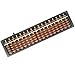 Vaupan Digit Standard Abacus Soroban Professional 17 Column 102 inch Math Abacus Math Calculating Tool with Reset Button for Adults Kids Brown - Image 3