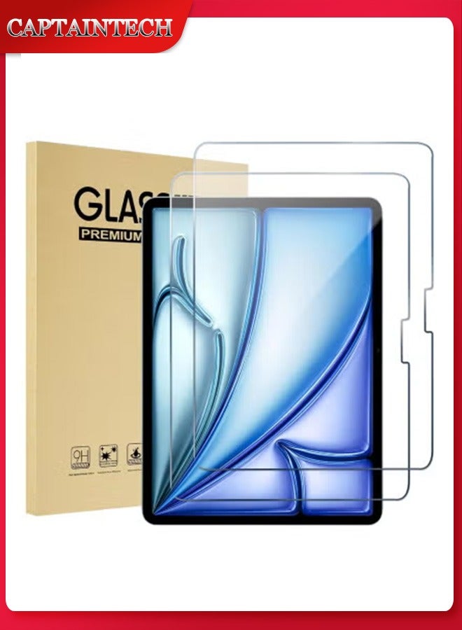 Captaintech 2-Pack Tempered Glass Screen Protector for iPad Air 6 (11 M2 2024) - Compatible with A2902/A2903/A2904 Models ﻿ - Image 1