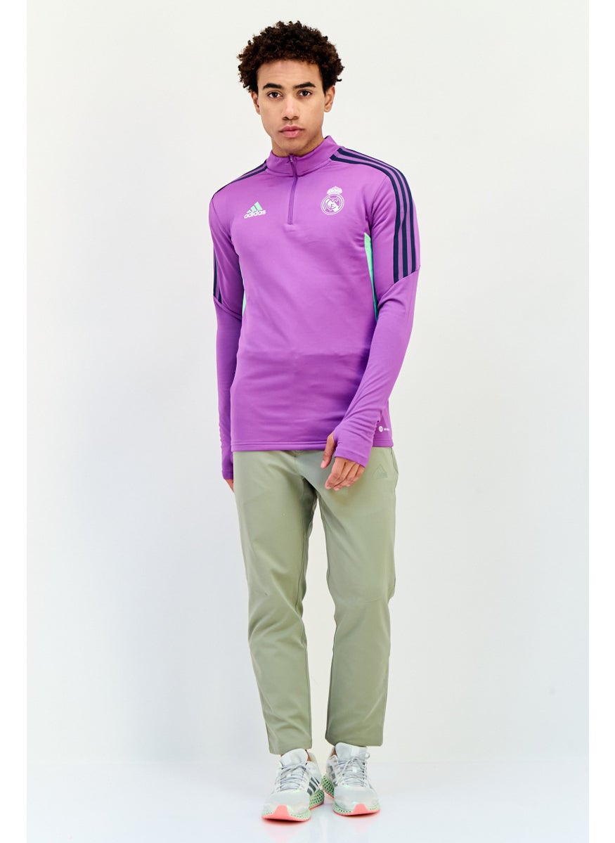 Adidas Men Sportswear Fit Long Sleeve Real Madrid Football Jacket, Multicolor  - Image 4
