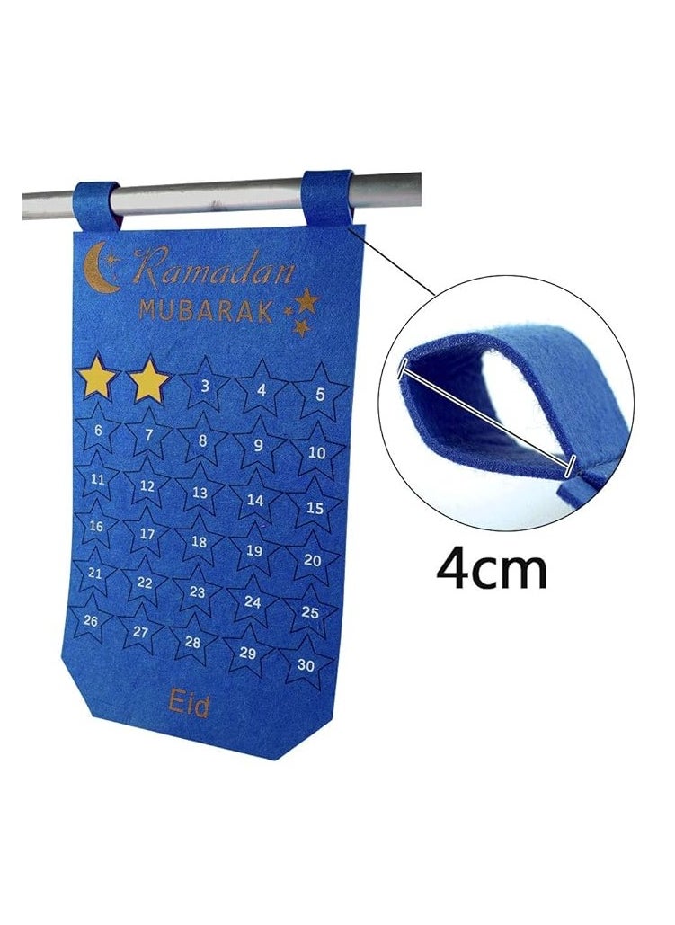 Boxwoods - 2 PCS Of Ramadan Advent Calendars For Eid Countdown With Gold Star Sticker Perfect Gift For Kids - Image 1