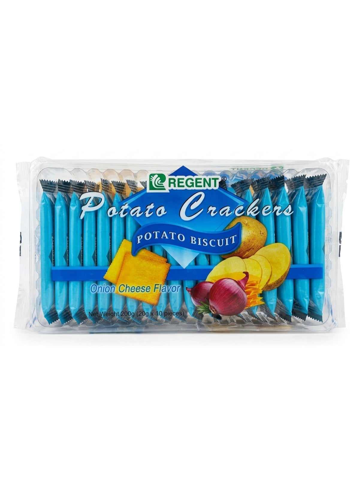 REGENT Onion Cheese Flavor Potato Crackers 200g