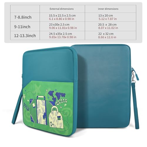 MOCA Tablet Sleeve Case Cover for Upto 11.5 inch for iPad 10.2/Air 10.9/Pro 11/ Samsung/Lenovo/Galaxy Tab A9 Plus/S8/S9/Realme Pad/Honor Pad X9/Xiaomi Mi pad 7/Redmi Pad/Oneplus Pad - Image 3