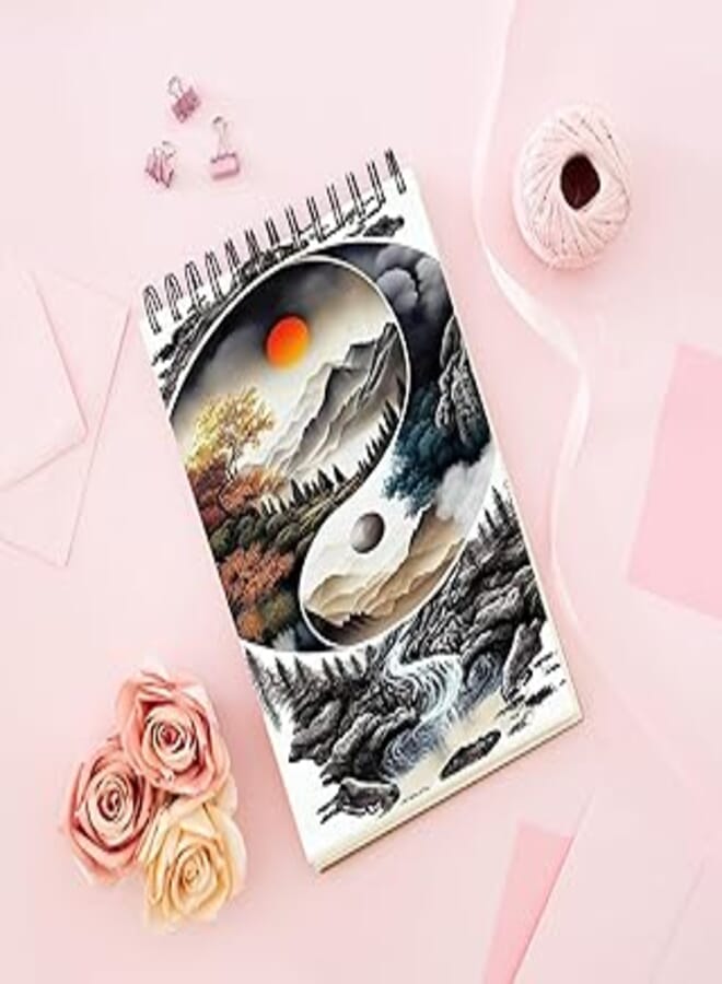 Notebook With Trendy design - Chinese style in form of landscape
