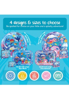 MUMS PLANET 100 CM Tummy Time Water Mat (100 * 100 CM),Baby Toys For Newborn, Extra Large Multi-Stage Activity Center Baby Toys & Sensory Toys, Baby Toys for new born , Inflatable Playmat Visual Stimulation Gift For Boys Girls, Kids Toys To 5 Years  - Image 5