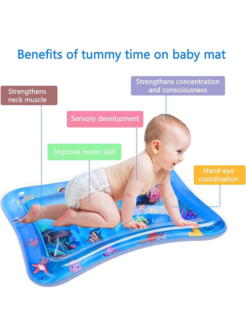 ممز بلانيت سجاده  مائيه الحجم الكبير من ممز بلانيت ،العاب اطفال حديثي الولاده حتي سن 5 سنوات ، مركز نشاط كبير جدا متعدد المراحل للاطفال والالعاب الحسية، سجاده لعب قابل للنفخ، هدية تحفيز بصري للاولاد والبنات, العاب للاطفال من سن 3 شهور ، العاب للبيبي - Image 3