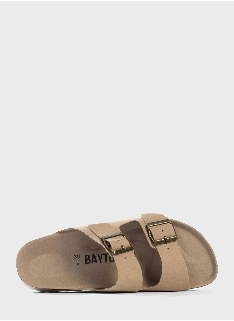 بيتون Atlas Double Strap Wedge Sandals