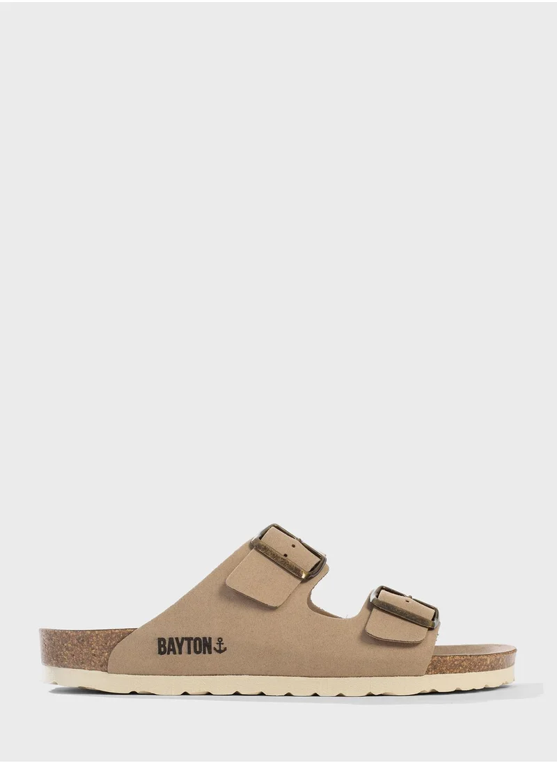 بيتون Atlas Double Strap Wedge Sandals