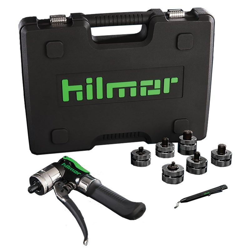 Hilmor مجموعة أدوات هيلمور 1839015 المدمجة لتشكيل الأنابيب مع حقيبة، أدوات ومعدات HVAC للصيانة والإصلاح، تشغيل بيد واحدة، أسود - Image 1