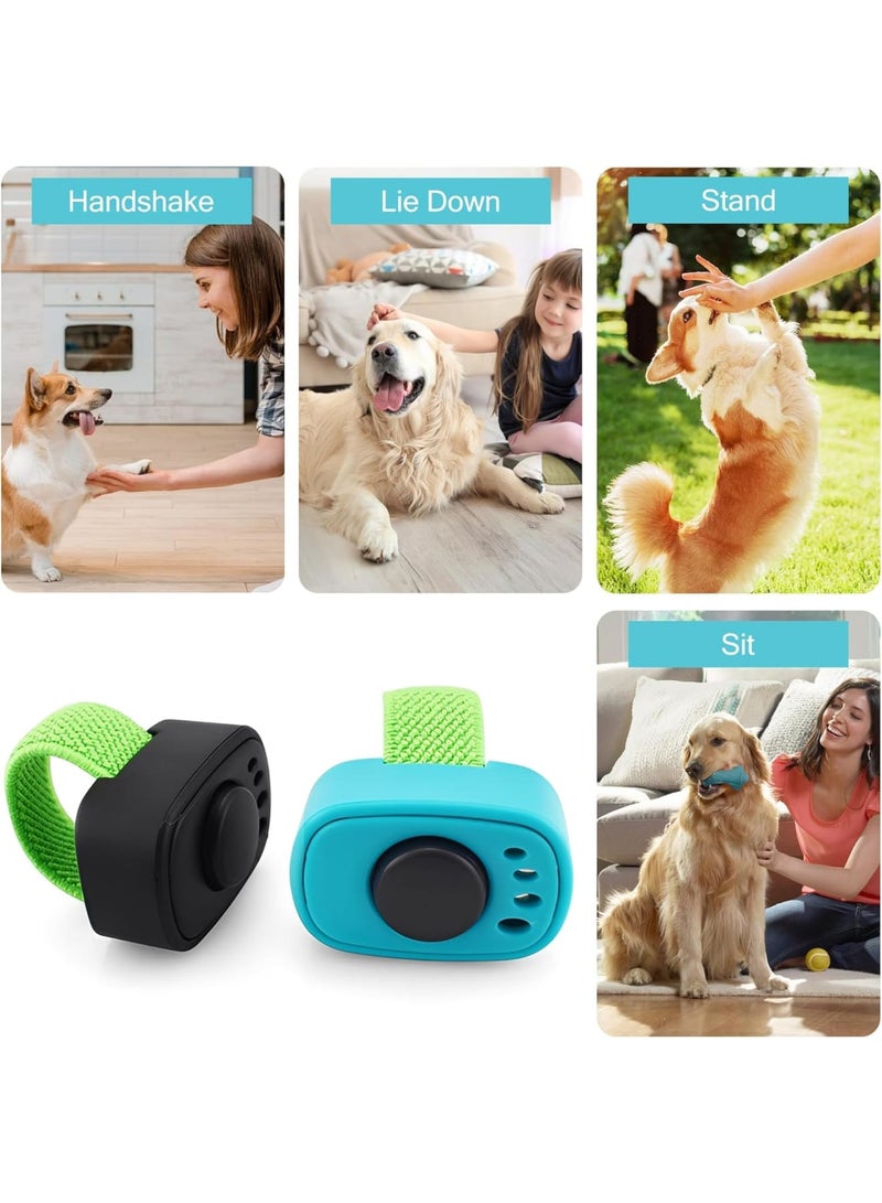 SYOSI Dog Training Clicker, Compact Pet Clicker with Finger Button for Puppy and Dog Behavior Reinforcement, Easy to Use Training Tool for Cats and Dogs, 2 Pack - Image 3