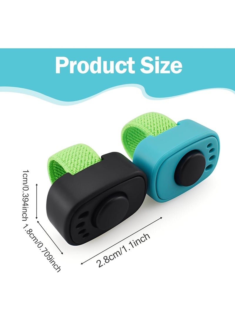 SYOSI Dog Training Clicker, Compact Pet Clicker with Finger Button for Puppy and Dog Behavior Reinforcement, Easy to Use Training Tool for Cats and Dogs, 2 Pack - Image 2