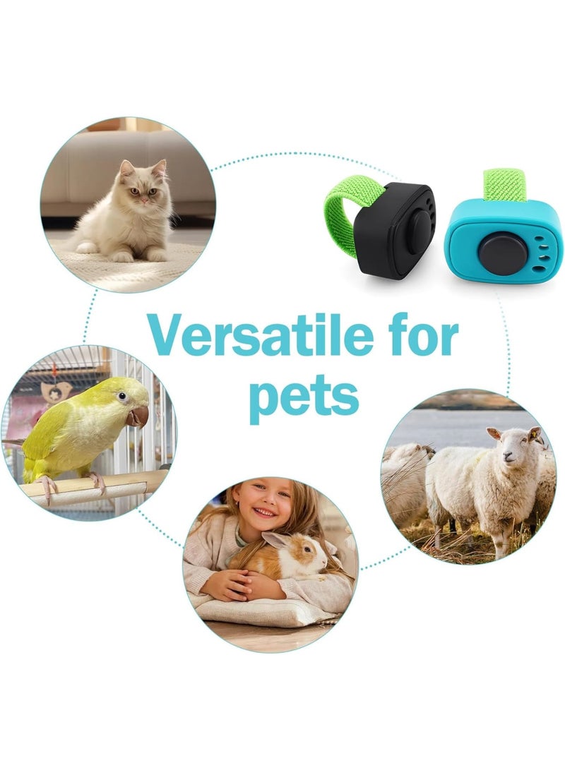 SYOSI Dog Training Clicker, Compact Pet Clicker with Finger Button for Puppy and Dog Behavior Reinforcement, Easy to Use Training Tool for Cats and Dogs, 2 Pack - Image 5