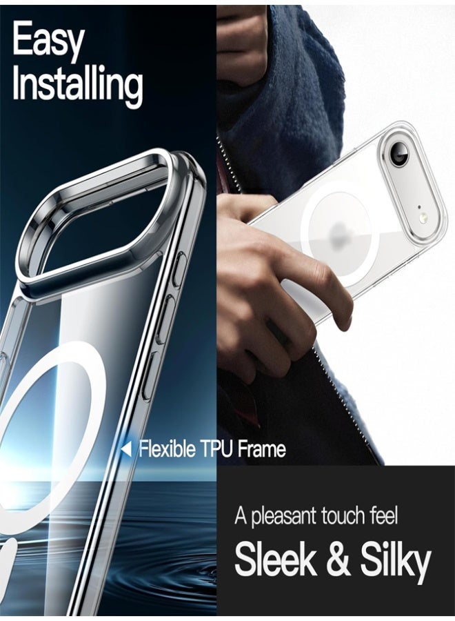 Magsafe Case for iPhone 17 Air Magsafe Clear Cover Magnetic Wireless Charging Support, Shockproof Protection, Scratch-Resistant for iPhone 17 Air - Clear - Image 3