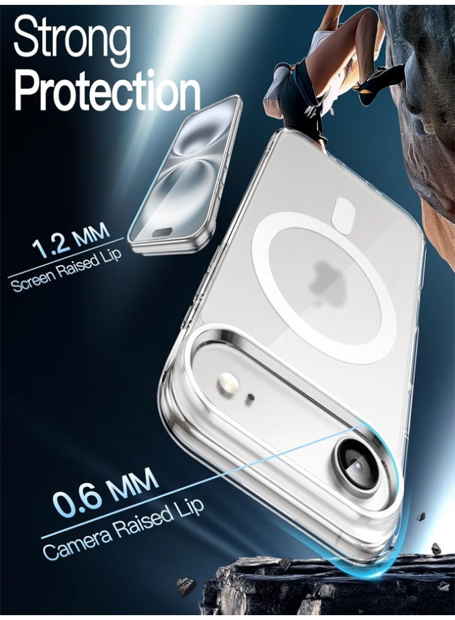 Magsafe Case for iPhone 17 Air Magsafe Clear Cover Magnetic Wireless Charging Support, Shockproof Protection, Scratch-Resistant for iPhone 17 Air - Clear - Image 4